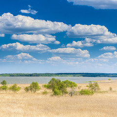 Beautiful view of the lake Łebsko