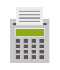 cash register isolated icon design