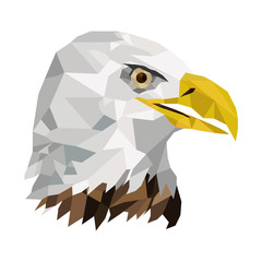 geometric texture eagle icon