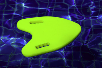 swimming pool with swimming board in the water