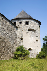 Fototapeta na wymiar Slovakia - one basiton of Bzovik castle - old benedictine cloister