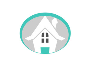Fototapeta na wymiar House Home Property Icon Vector Logo Design