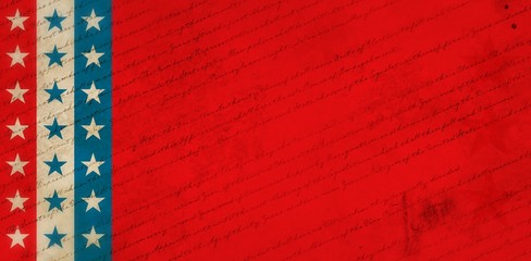 Obraz premium Composite image of declaration of independence