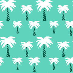 palm tree seamless vector pattern background illustration
