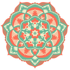 Mandala. Vintage decorative elements. Oriental pattern, vector illustration. Islam, Arabic, Indian, turkish, pakistan, chinese, ottoman motifs