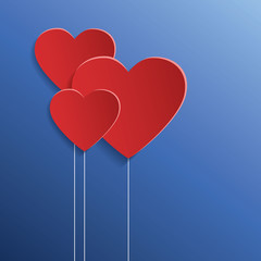 Obraz na płótnie Canvas Heart for Valentines Day background