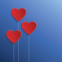Fototapeta na wymiar Heart for Valentines Day background