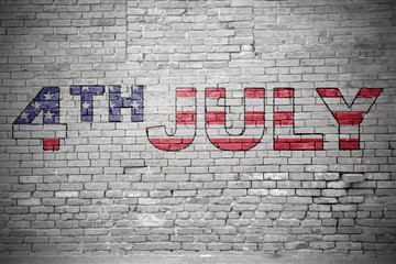Obraz premium 4th July Independence Day Graffiti