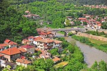 Obraz premium River in Veliko Tarnovo town