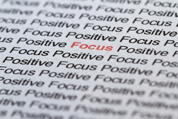 Fototapeta premium focusing on positive thoughts
