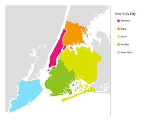 Area Map of New York City