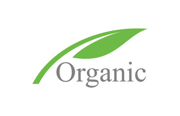 leaf simple organic logo