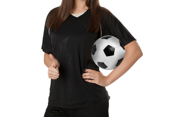 Woman soccer player