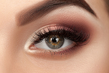 Obraz premium Close up of eye with make up