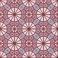 Gorgeous seamless  pattern  white Turkish, Moroccan, Portuguese  tiles, Azulejo, Arabic ornament. Islamic art.   Can be used for wallpaper, pattern fills, web page background,surface textures.