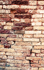 Old red brick wall textures and backgrounds