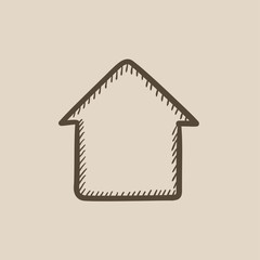 House sketch icon.