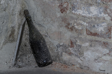flasche in ecke