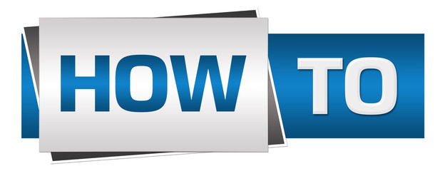 How To Blue Grey Horizontal 