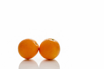Orange isolate on white background