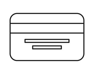 credit card  isolated icon design