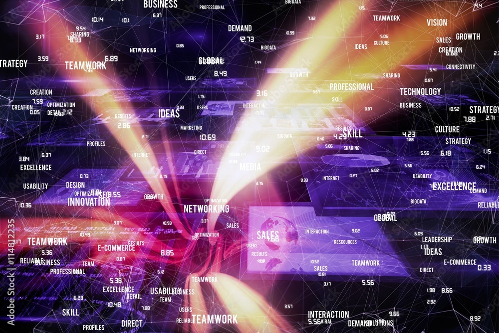 Poster composite image of sphere of skills