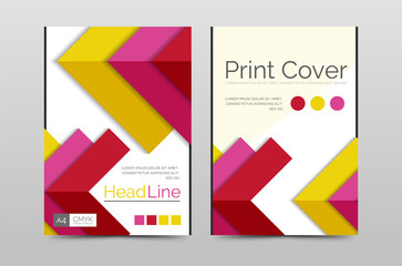 Geometric brochure front page