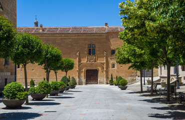 Fototapeta na wymiar Montarco palace in Ciudad Rodrigo, Salamanca, Castilla y Leon. Spain.