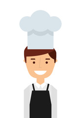 professional chef  isolated icon design
