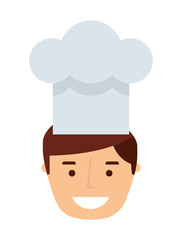 professional chef  isolated icon design