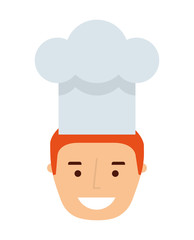 professional chef  isolated icon design