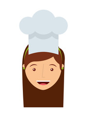 professional chef  isolated icon design