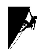 mountain climber icon Vector Illustration