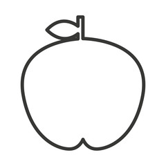 Fototapeta premium fesh fruit apple isolated icon design