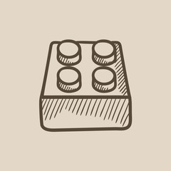 System part sketch icon.