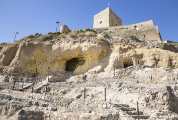 ancient castle in Alcaudete in the province of Jaén, Spain