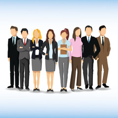 Obraz premium Woman and Man avatar icon. Businesspeople design. Vector graphic