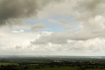 Fototapeta premium Cloudy view over the Chilterns in Buckinghamshire
