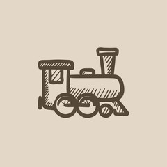 Train sketch icon.