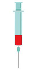 syringe with red liquid icon