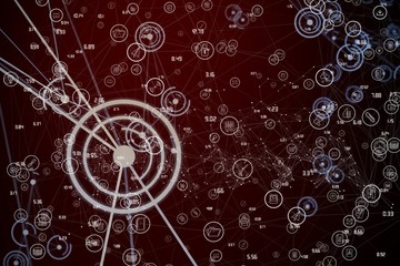 Composite image of sphere of icons