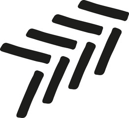 Simple wheel track icon