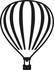 Naklejka premium Hot air balloon with details