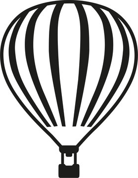 Hot air balloon with details