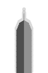 skyscraper silhouette icon