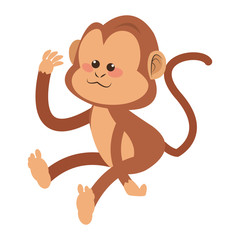 monkey cartoon icon