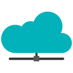 cloud attached to pipe icon