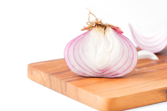 Sliced fresh shallot or onion