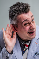 Obraz premium There is none so deaf as he who will not hear