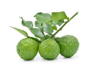 Bergamot fruit isolate on a white background
